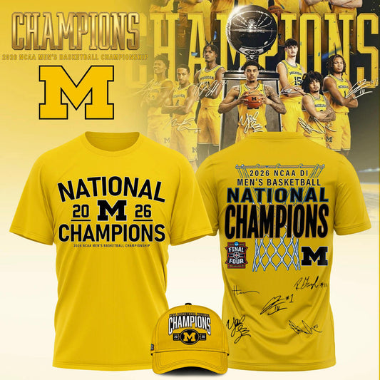 NCAA Basketball x Michigan Champions 2026 Limited Edition Tshirt | GA94 Moonbestprint