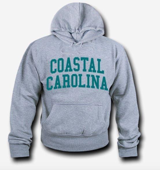 NCAA Coastal Carolina University Hoodie Sweatshirt Game Day Fleece Heather Grey