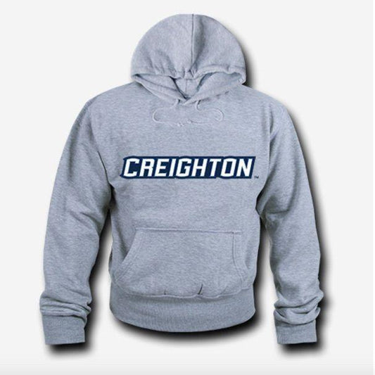 NCAA Creighton University Hoodie Sweatshirt Gameday Fleece Pullover Heather Grey