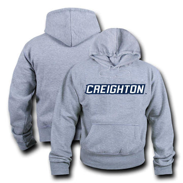 NCAA Creighton University Hoodie Sweatshirt Gameday Fleece Pullover Heather Grey