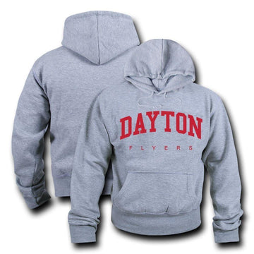 NCAA Dayton Flyers Hoodie Sweatshirt Game Day Fleece Pullover Heather Grey