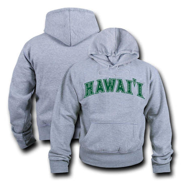 NCAA Hawaii University Hoodie Sweatshirt Game Day Fleece Pullover Heather Grey