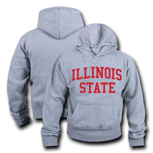 NCAA Illinois State University Hoodie Sweatshirt Game Day Fleece Heather Grey