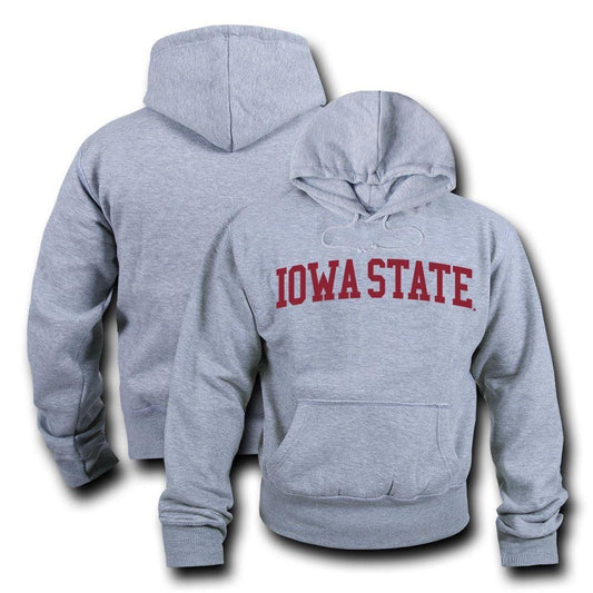 NCAA Iowa State University Hoodie Sweatshirt Game Day Fleece Heather Grey