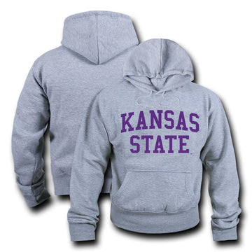 NCAA Kansas State University Hoodie Sweatshirt Game Day Fleece Heather Grey