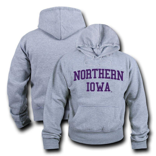 NCAA Northern Iowa University Hoodie Sweatshirt Game Day Fleece Heather Grey