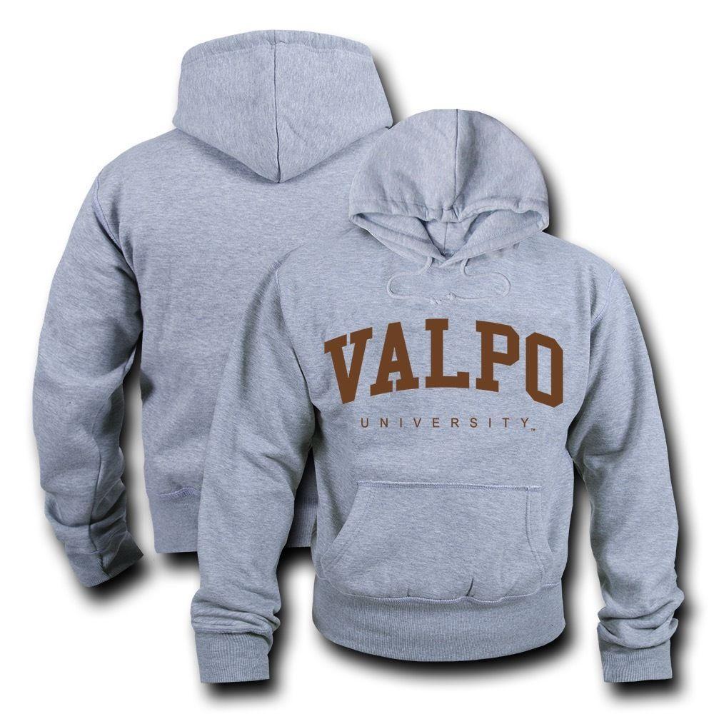 NCAA Valparaiso University Hoodie Sweatshirt Gameday Fleece Pullover Heather Gry
