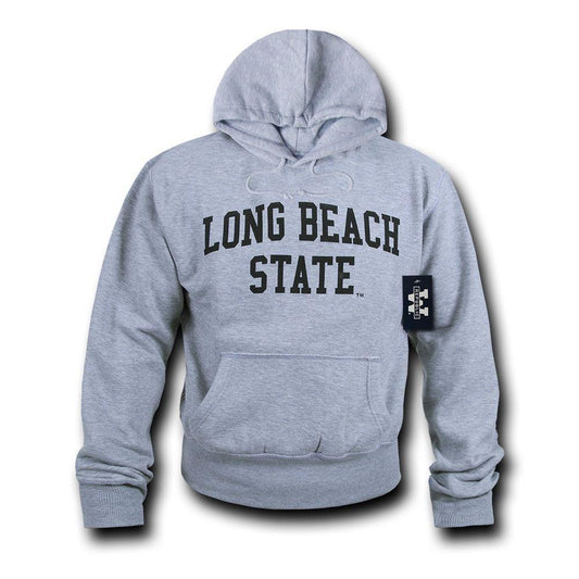 NCAAc Cslb - Cal Long Beach State Hoodie Sweatshirt Game Day Fleece Heather Grey