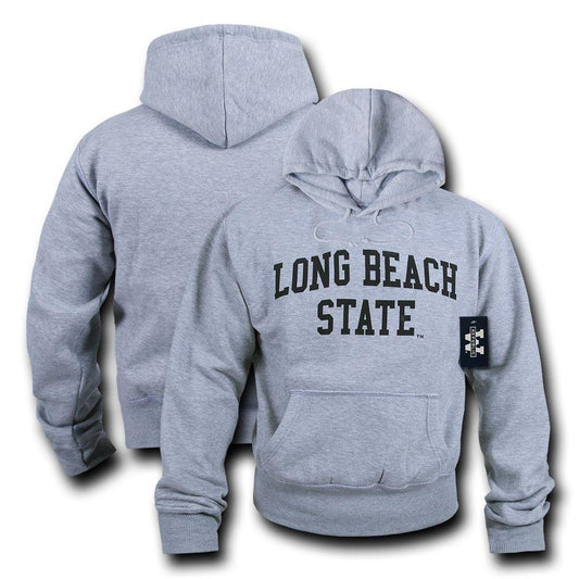 NCAAc Cslb - Cal Long Beach State Hoodie Sweatshirt Game Day Fleece Heather Grey
