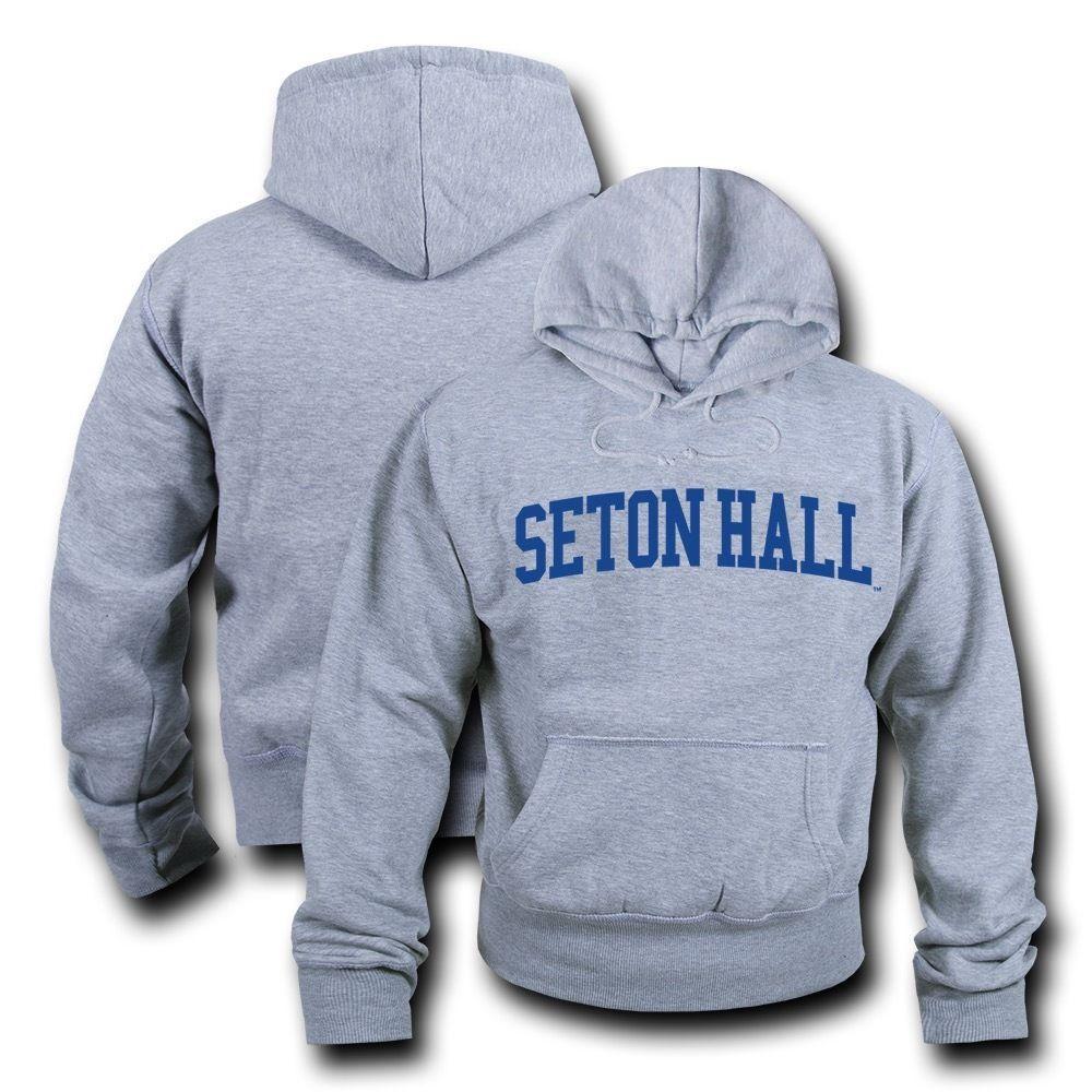 NCAAl Seton Hall University Hoodie Sweatshirt Game Day Fleece Heather Grey