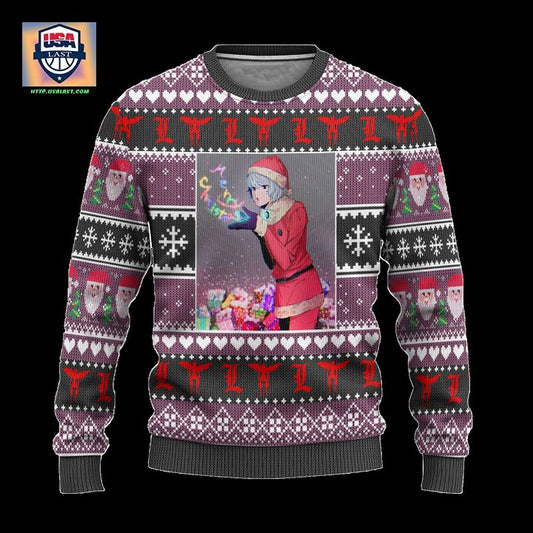 Near Anime Ugly Christmas Sweater Custom Death Note Xmas Gift ? Usalast