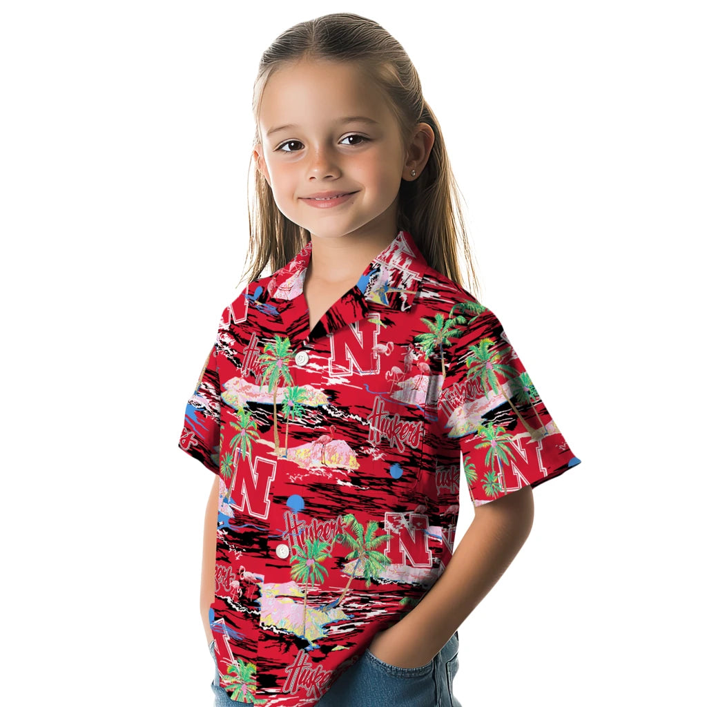 Nebraska Cornhuskers Flamingo Retreat 2026 Hawaiian Shirt – Moonbestprint