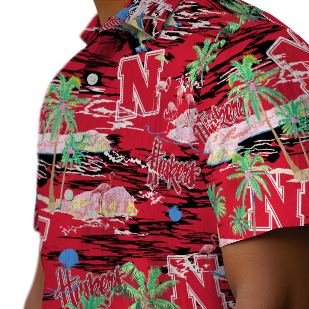 Nebraska Cornhuskers Flamingo Retreat 2026 Hawaiian Shirt – Moonbestprint