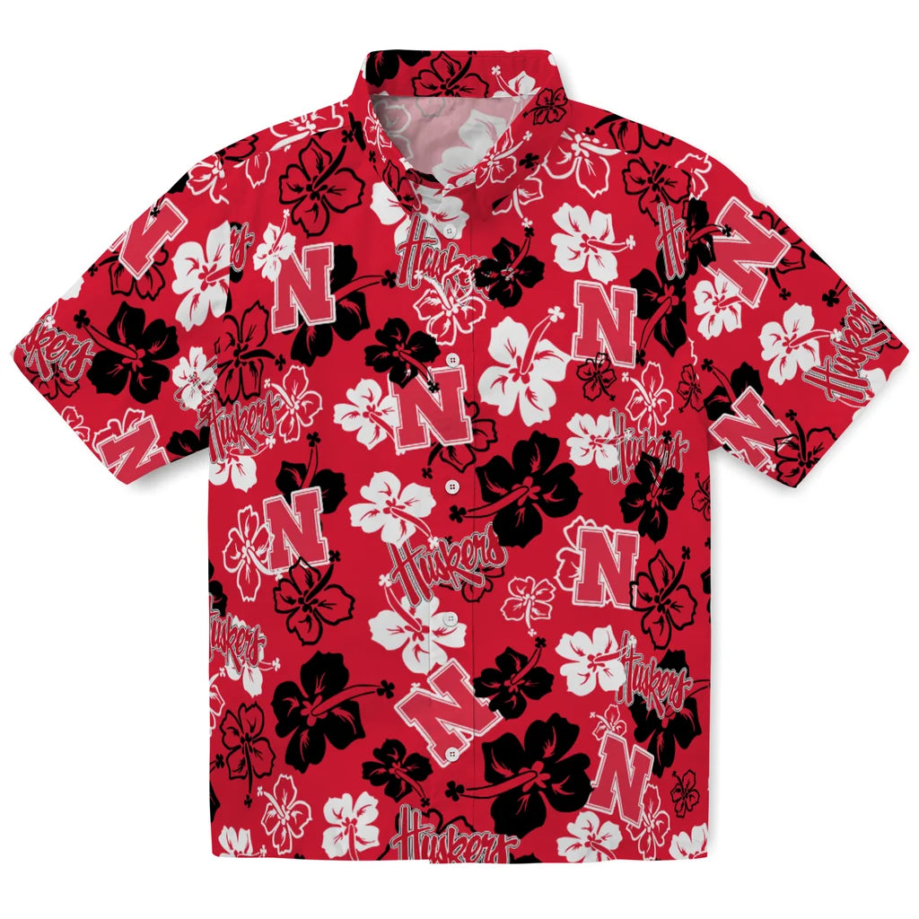 Nebraska Cornhuskers Hibiscus Bloom Hawaiian Shirt – Moonbestprint