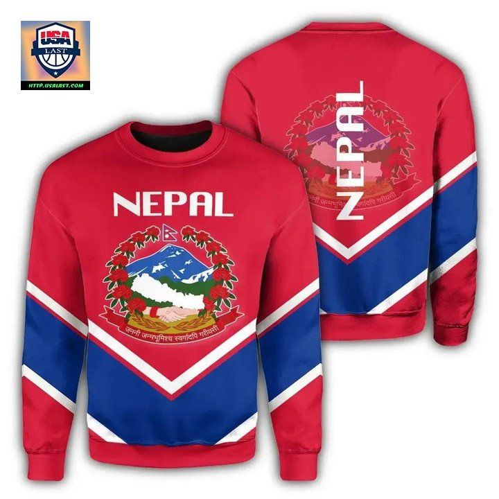 Nepal Coat Of Arms Sweater Lucian Style J5W ? Usalast