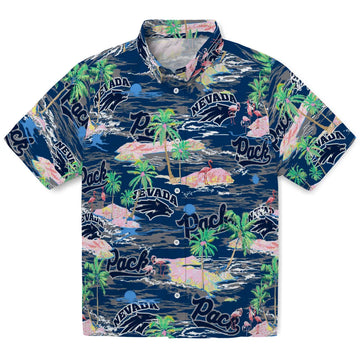 Nevada Wolf Pack Flamingo Retreat 2026 Hawaiian Shirt – Moonbestprint