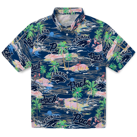 Nevada Wolf Pack Flamingo Retreat 2026 Hawaiian Shirt – Moonbestprint