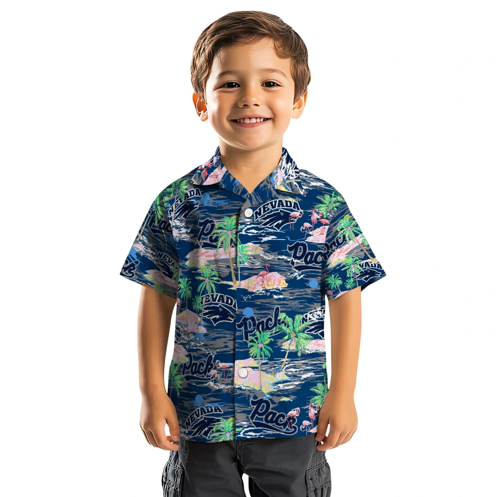 Nevada Wolf Pack Flamingo Retreat 2026 Hawaiian Shirt – Moonbestprint