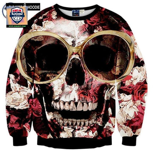 New Arrivals Hip Hop Hoodies Men Women Sweaters 3D Print Glasses Roses Skull Unisex Pullovers Brand Hoodies Sh6697 ? Usalast