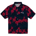 New England Patriots Hawaiian Shirt - 50th State Flower | Moonbestprint