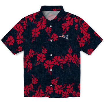 New England Patriots Hawaiian Shirt - 50th State Flower | Moonbestprint