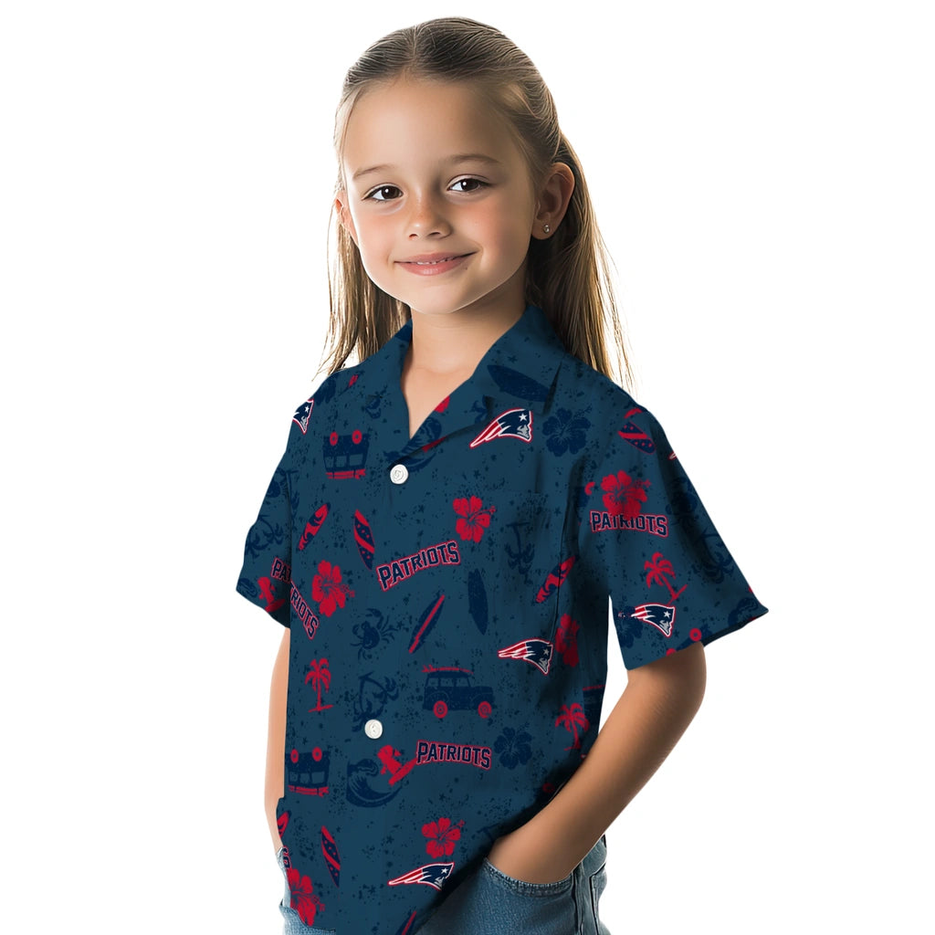 New England Patriots Hawaiian Shirt - Beach Vibe | Moonbestprint