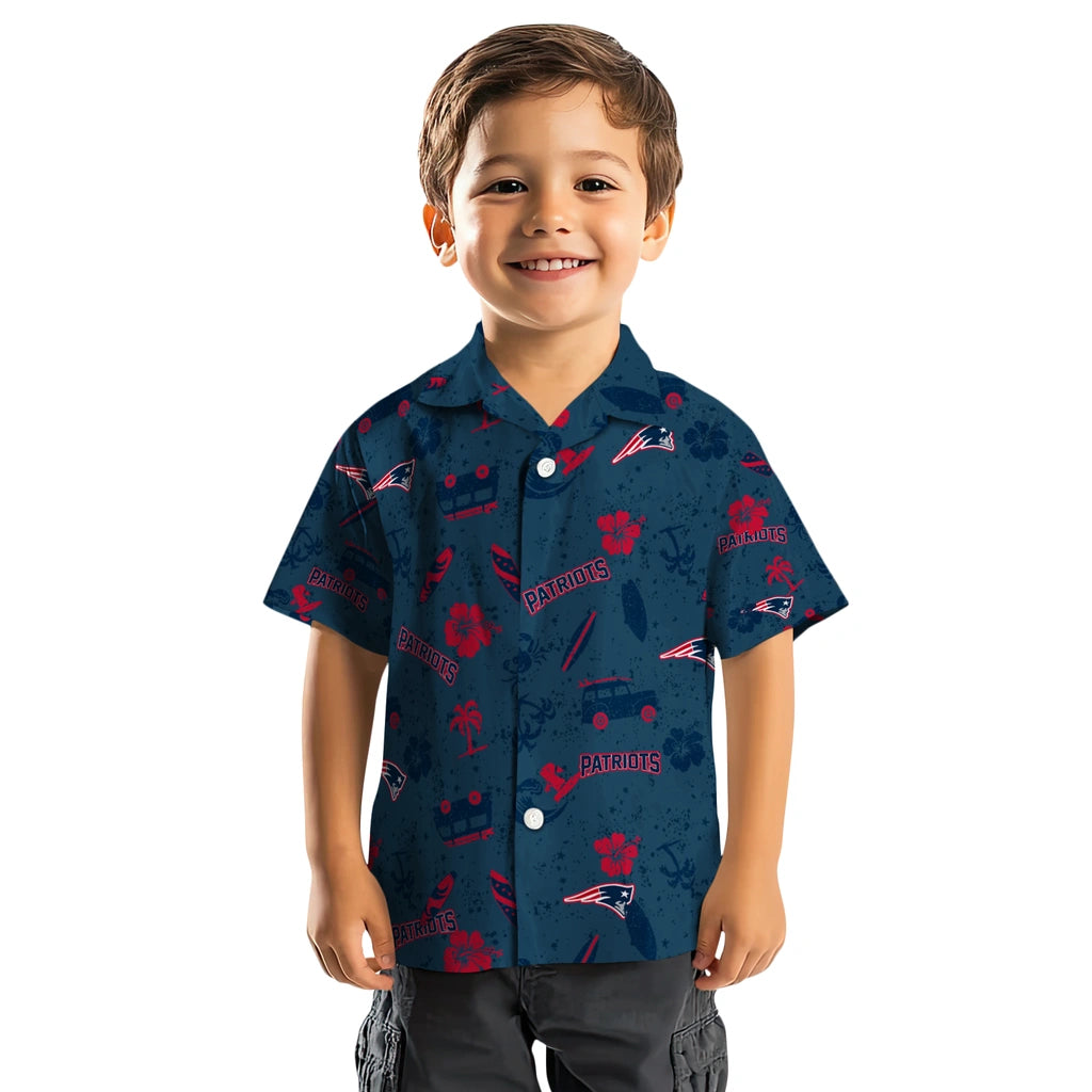New England Patriots Hawaiian Shirt - Beach Vibe | Moonbestprint