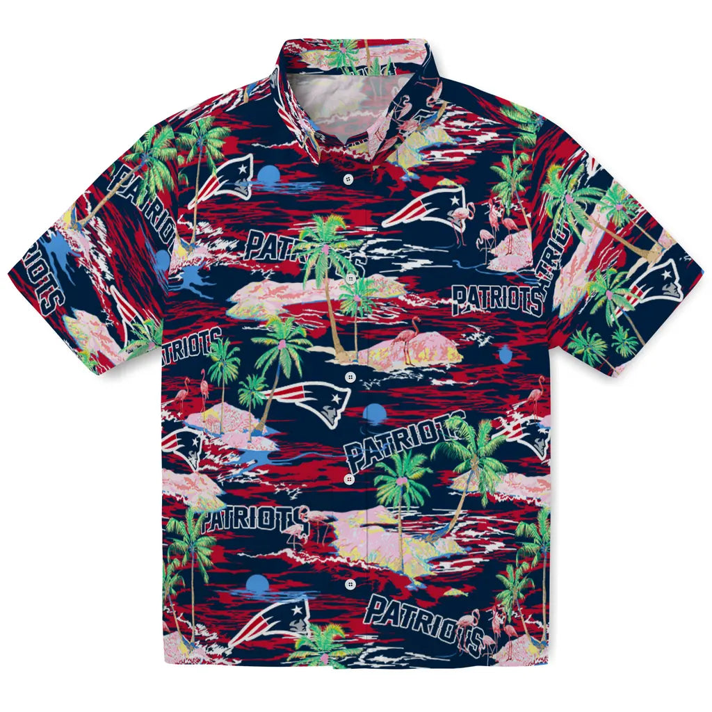 New England Patriots Flamingo Retreat 2026 Hawaiian Shirt – Moonbestprint