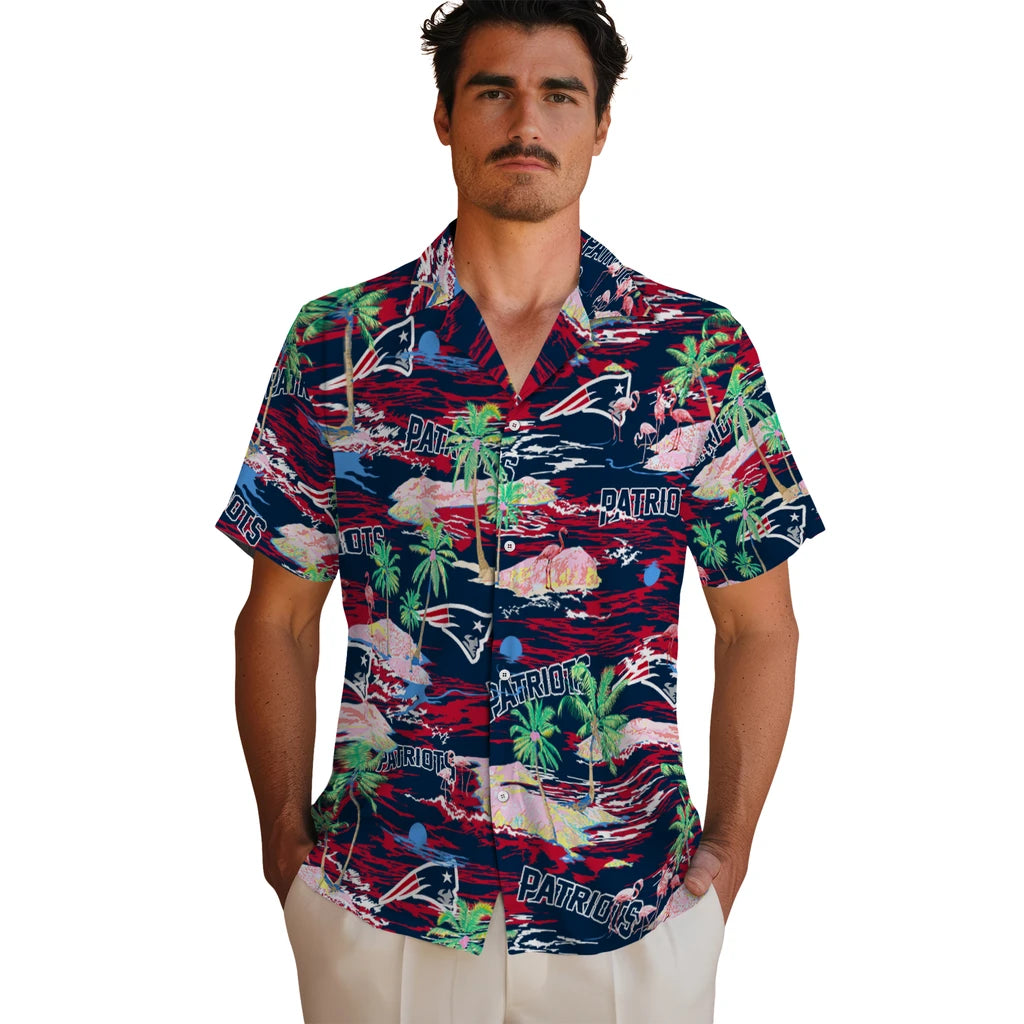 New England Patriots Flamingo Retreat 2026 Hawaiian Shirt – Moonbestprint