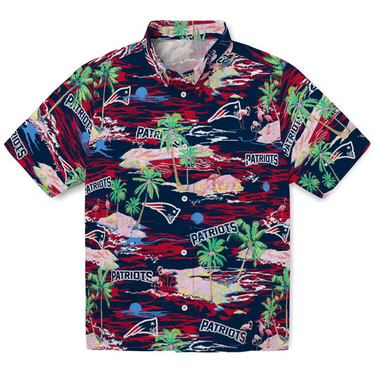 New England Patriots Hawaiian Shirt - Hawaii Island | Moonbestprint