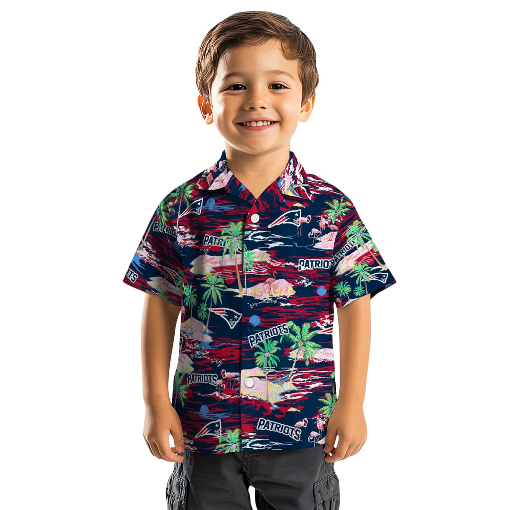 New England Patriots Hawaiian Shirt - Hawaii Island | Moonbestprint
