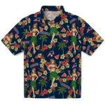 New England Patriots Hawaiian Shirt - Hawaiian Girls Design | Moonbestprint