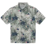 New England Patriots Hawaiian Shirt - Hibiscus Designs | Moonbestprint