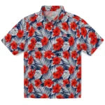 New England Patriots Hawaiian Shirt - Hibiscus Fiesta | Moonbestprint