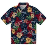New England Patriots Hawaiian Shirt - Hibiscus Tiki Jungle | Moonbestprint