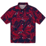 New England Patriots Hawaiian Shirt - Monstera Layer | Moonbestprint