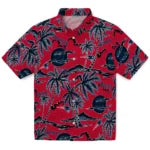 New England Patriots Hawaiian Shirt - Palm Sunset | Moonbestprint