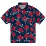 New England Patriots Hawaiian Shirt - Palm Tree Motif | Moonbestprint