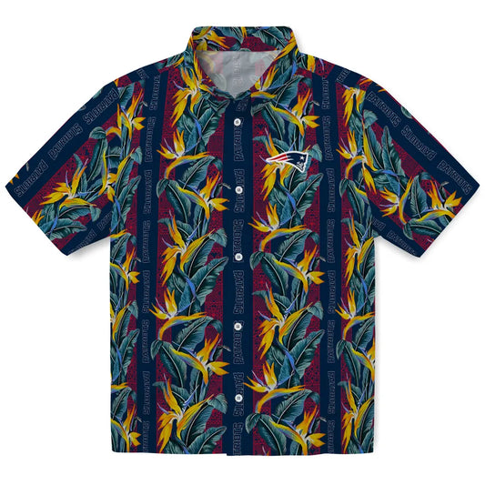 New England Patriots Hawaiian Shirt - Paradise Vines | Moonbestprint