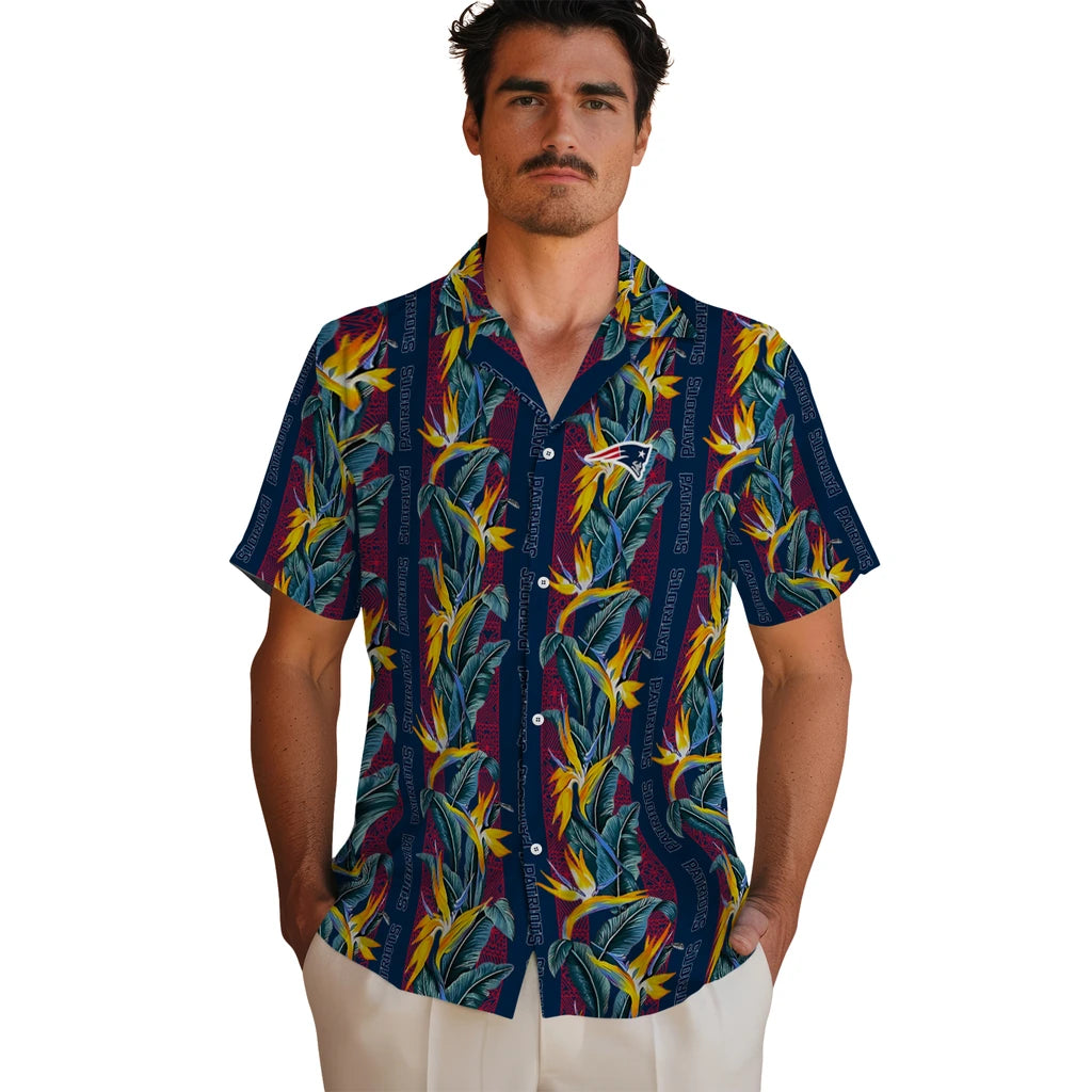 New England Patriots Hawaiian Shirt - Paradise Vines | Moonbestprint