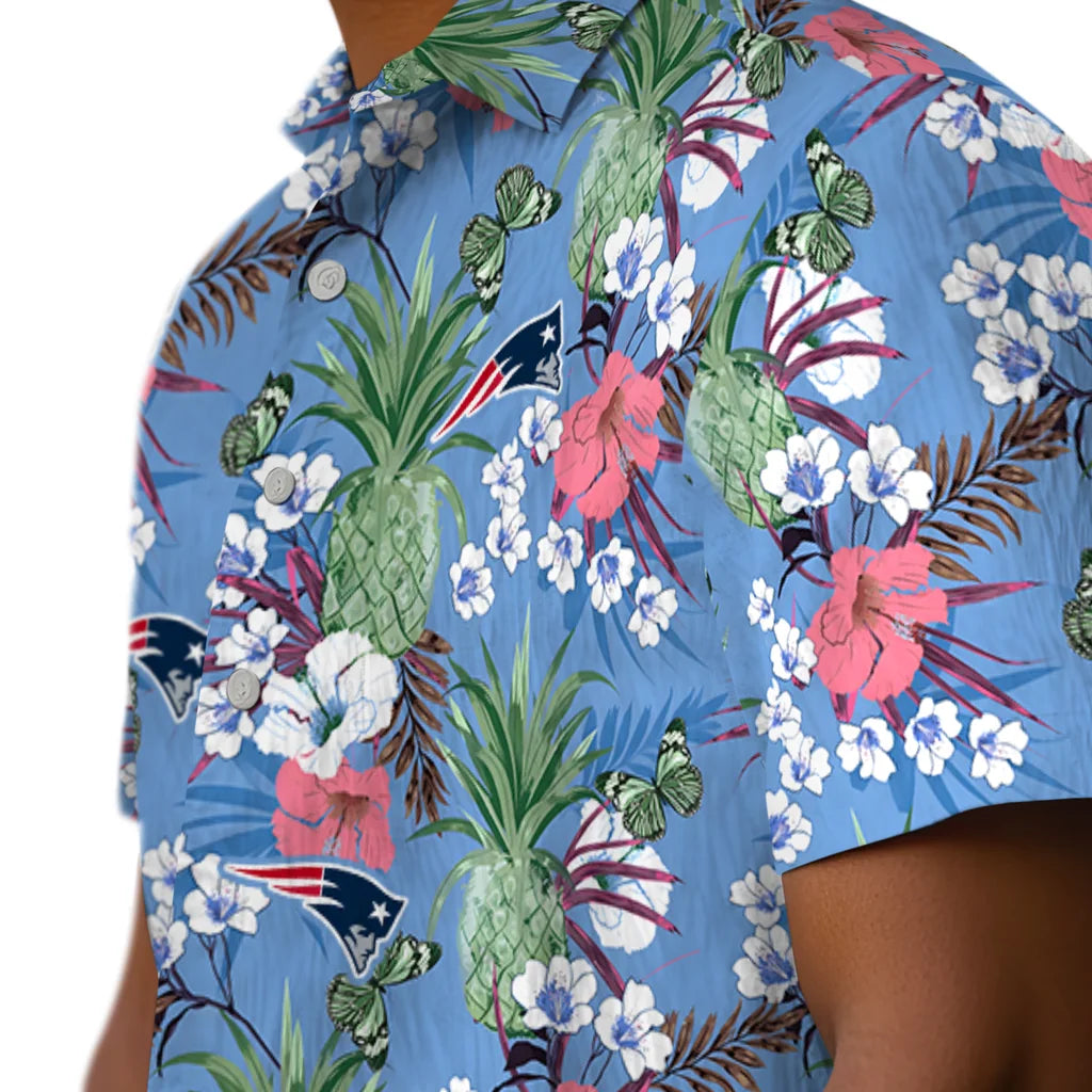 New England Patriots Hawaiian Shirt - Pineapple Bouquet | Moonbestprint