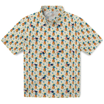 New England Patriots Hawaiian Shirt - Pineapple Delight | Moonbestprint