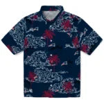 New England Patriots Hawaiian Shirt - Wave Palm | Moonbestprint