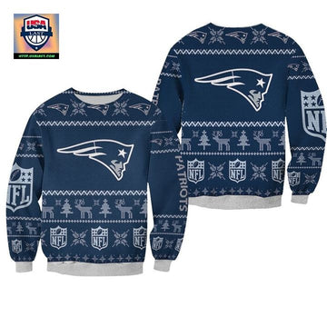 New England Patriots Nfl Ugly Sweater Christmas 3D Sweater ? Usalast