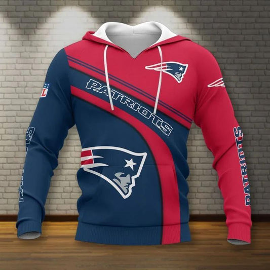 New England Patriots NFL3D All Over Print Hoodie -Moonbestprint