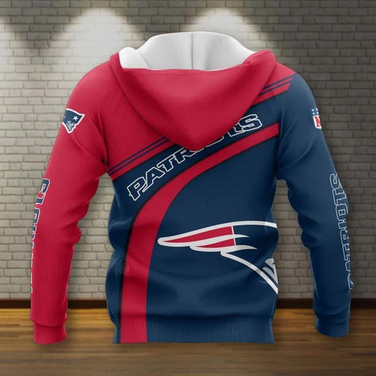 New England Patriots NFL3D All Over Print Hoodie -Moonbestprint