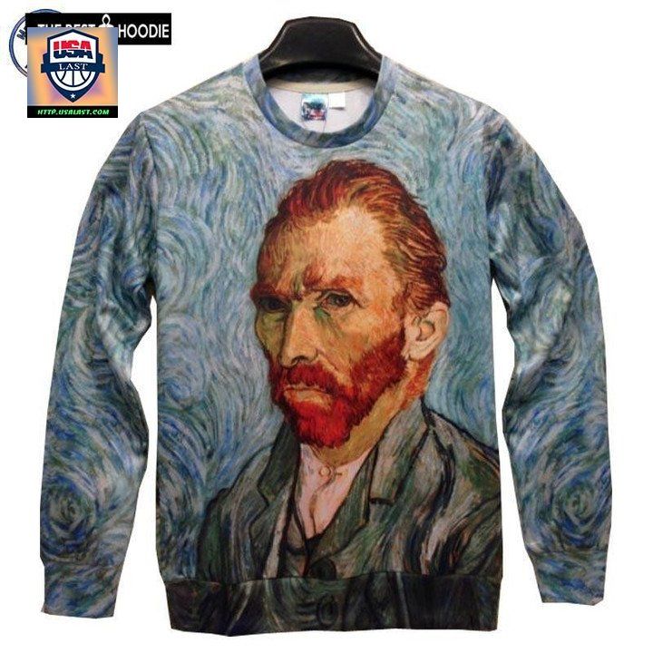New Fashion Brand Women Mens 3D Sweaters Designer Oil Printing Van Gogh Figure Funny 3D Hoodies Tops Sh5546 ? Usalast