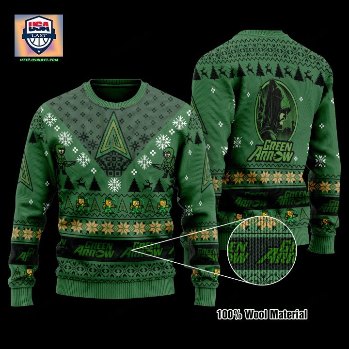 New Green Arrow Dc Comics Sweater ? Usalast
