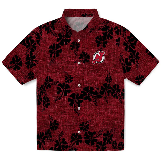 New Jersey Devils Hawaiian Shirt - 50th State Flower | Moonbestprint