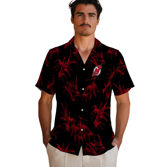 New Jersey Devils Hawaiian Shirt - Bamboo Branches | Moonbestprint